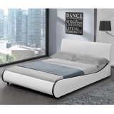 Polstrovaná manželská postel 140x200cm bílá