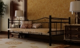 Kovová postel 90x200cm včetně roštu, 2 barvy