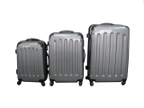 Sada 3 skořepinových  kufrů v šedé barvě
