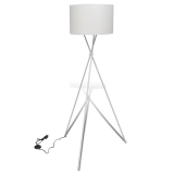 Designová stojací lampa bílá