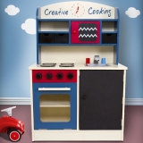 Dětská dřevěná kuchyňka modrá