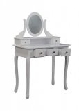 Toaletní stolek se zrcadlem bílý
