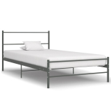 Kovová postel 90x200cm šedá