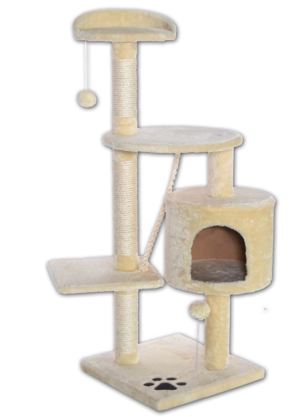 Škrabadlo pro kočky 112cm béžové
