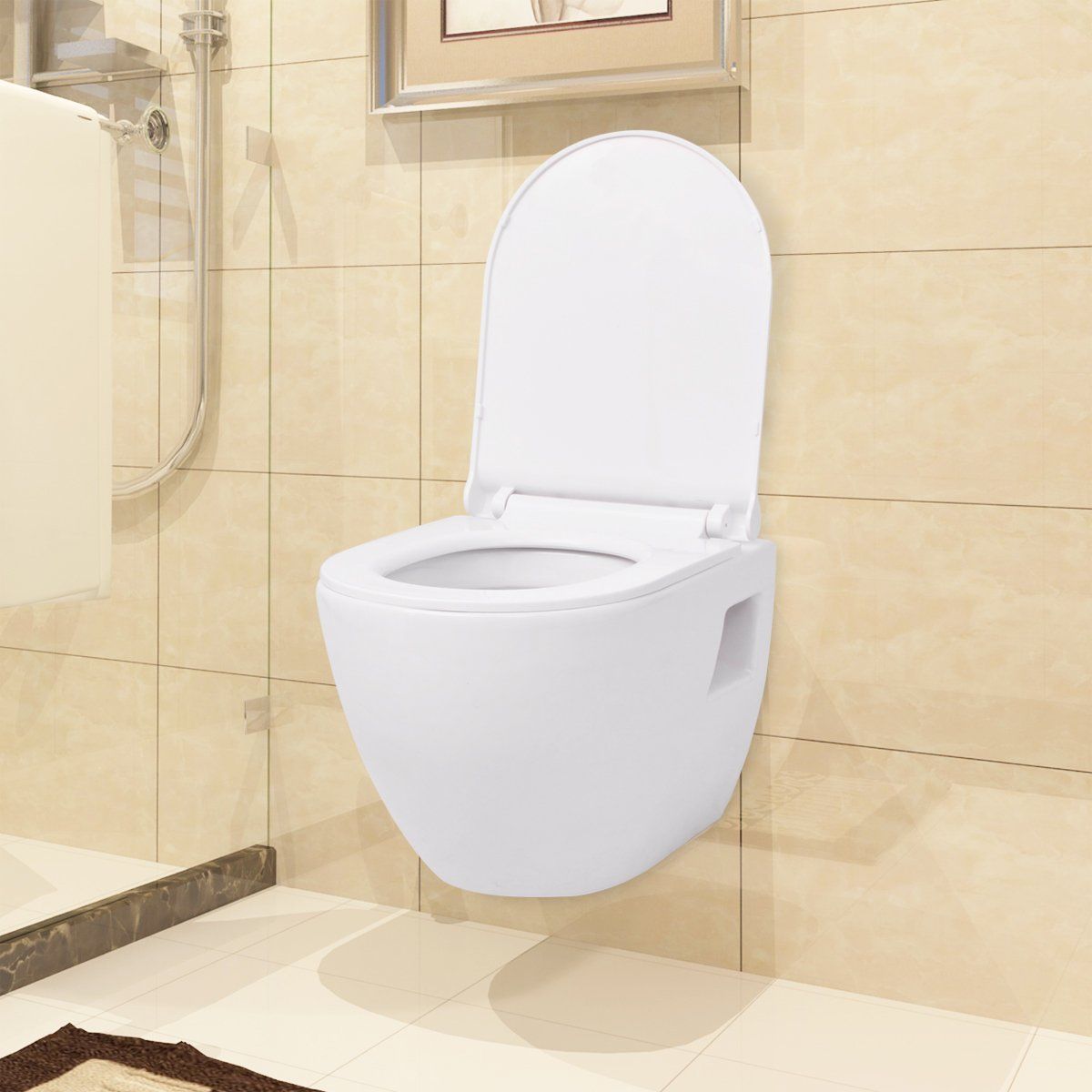 Závěsné WC včetně softclose bílé 