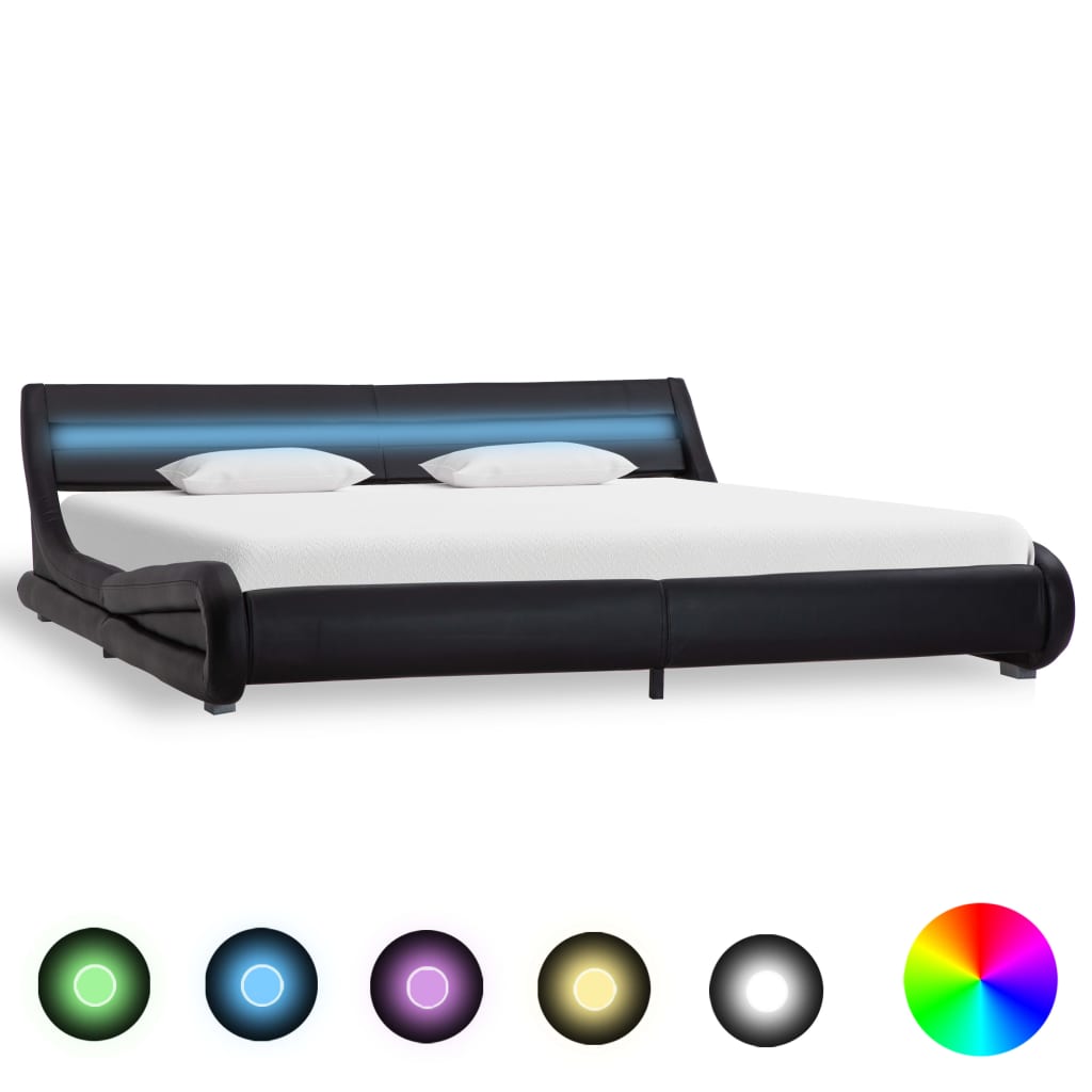 Moderní postel WAVE 180x200cm s LED osvětlením